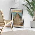 Plakat bez ramy 21x30 - Pomost ku morzu - pomost, morze