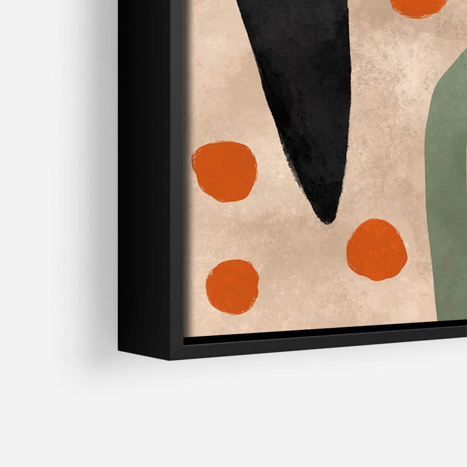 Obraz w ramie 70x100 - Impresje Boho - abstrakcyjny obraz, plakat - rama czarna