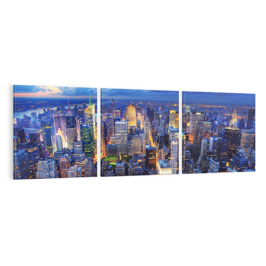Obraz na płótnie 120x40 - Energia wielkiego miasta - Nowy Jork, NY