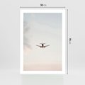 Plakat bez ramy 50x70 - W Powietrzu: Samolot na Niebie - samolot w przestworzach, samolot na niebie