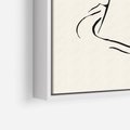 Obraz w ramie 50x70 - Migotliwa Symfonia - kobieta akt, minimalizm - rama biała