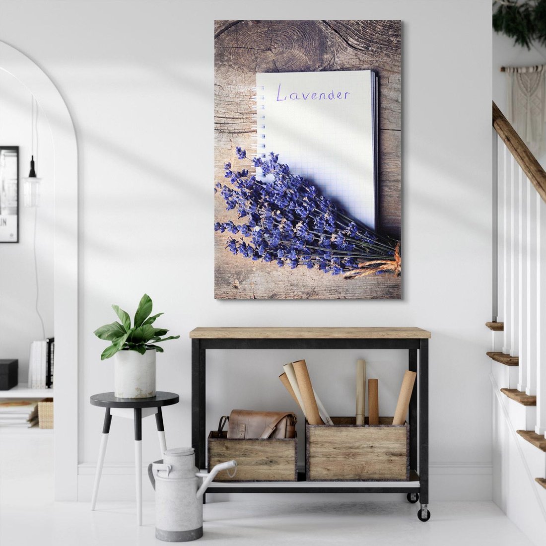 Obraz na płótnie 50x70 - Lawendowa Magia - lawenda, fiolet