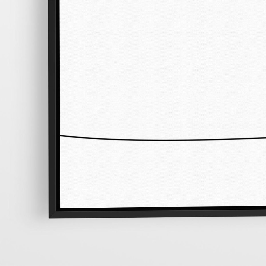 Obraz w ramie 70x50 - Koci Szkic - szkic, line art - rama czarna