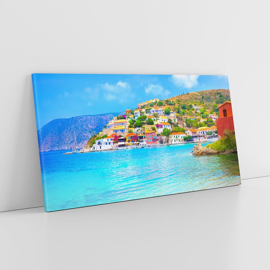 Obraz na płótnie 140x70 - Urok greckich wysp nad morzem - Grecja, morze