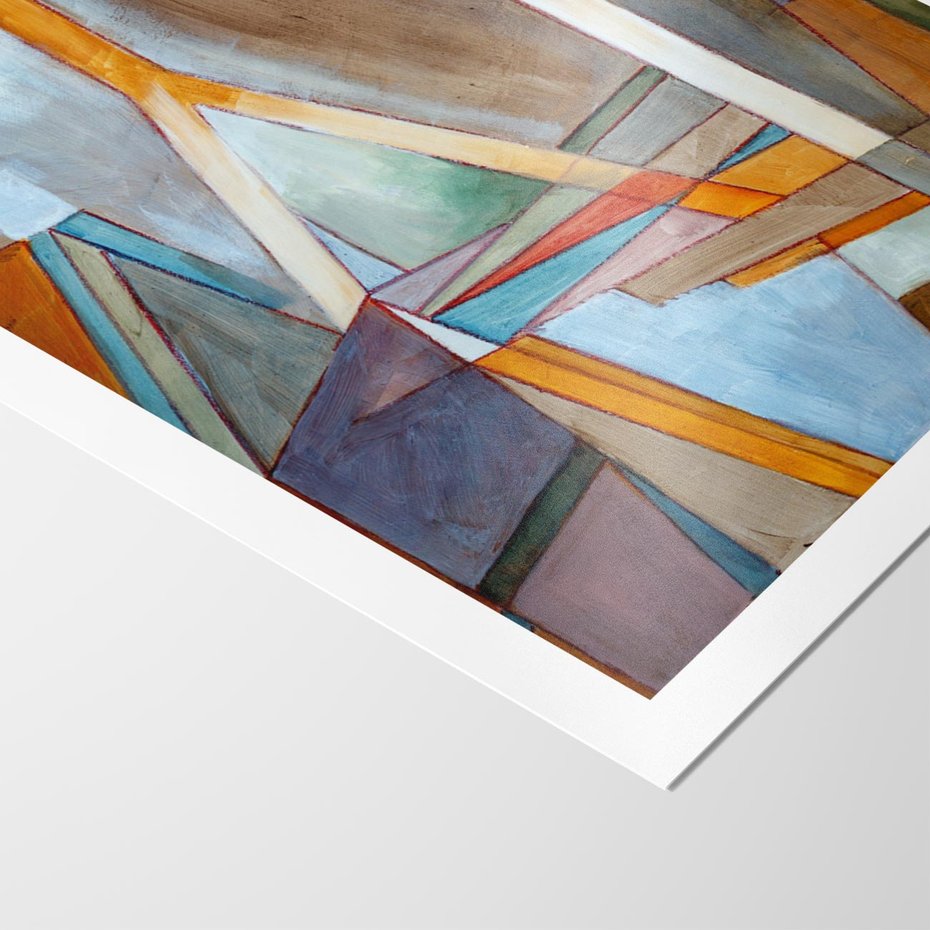 Plakat bez ramy 40x50 - Geometria abstrakcji - abstrakcja, geometria