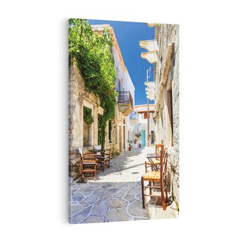 Obraz na płótnie 70x100 - Magiczny Spacer - uliczka, perspektywa