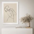 Plakat bez ramy 50x70 - Bezkresny Taniec - kobieta, szkic