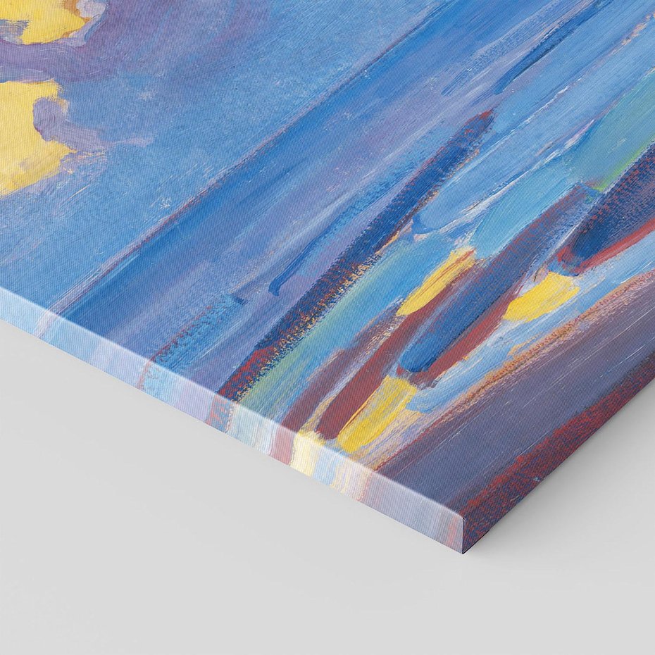 Obraz na płótnie 70x70 - "By the Sea" (1909), Piet Mondrian - Reprodukcja - reprodukcja, obraz na płótnie