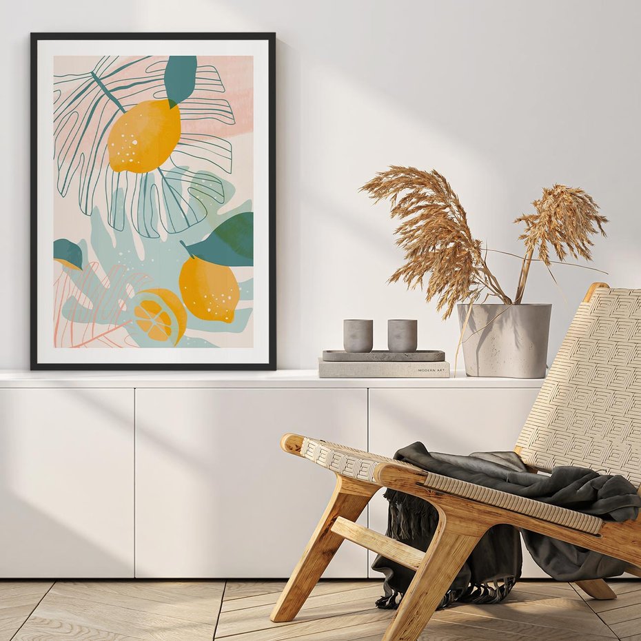 Plakat bez ramy 21x30 - Świeżość Natury - plakat, nowoczesna grafika