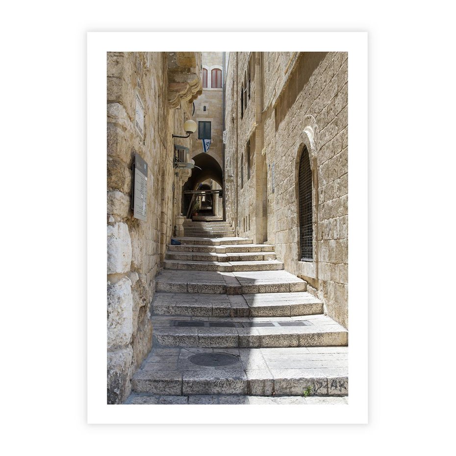 Plakat bez ramy 40x50 - Urok uliczki: perspektywa miasta - uliczka, perspektywa