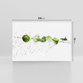Obraz na płótnie 100x70 - Świeże limonki i woda - limonki, woda