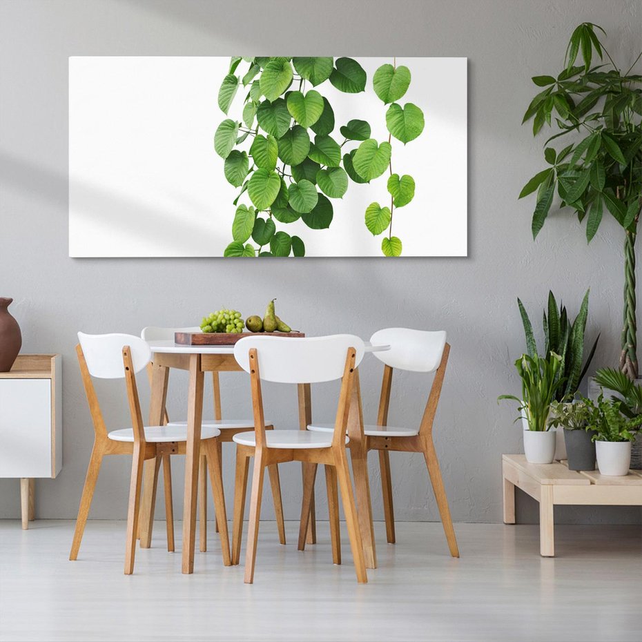 Obraz na płótnie 120x60 - Świeżość Natury - liście, zielone