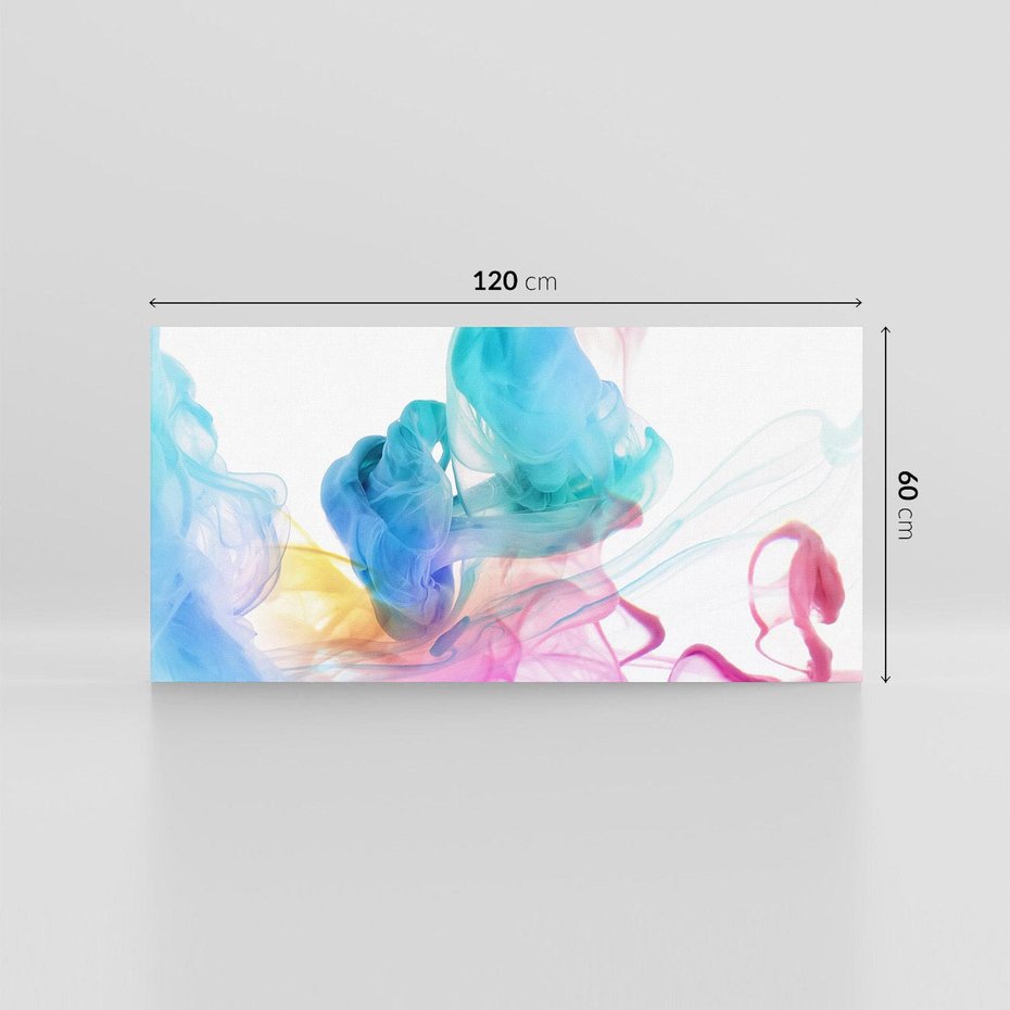 Obraz na płótnie 120x60 - Abstrakcyjne Pastelowe Piękno - abstrakcja, pastelowe