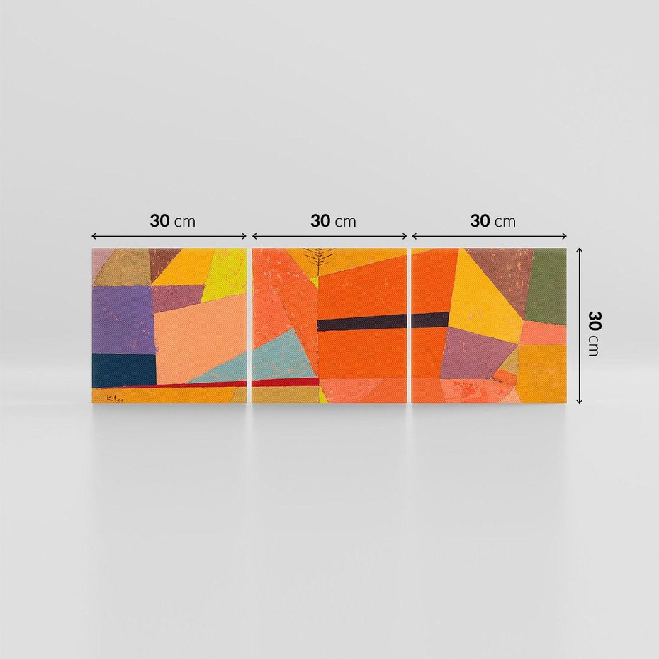 Obraz na płótnie 90x30 - Joyful Mountain Landscape 1929, Paul Klee - Reprodukcja - reprodukcja, obraz na płótnie