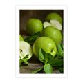 Plakat bez ramy 21x30 - Jabłkowa kolorystyka - jabłka, owoce