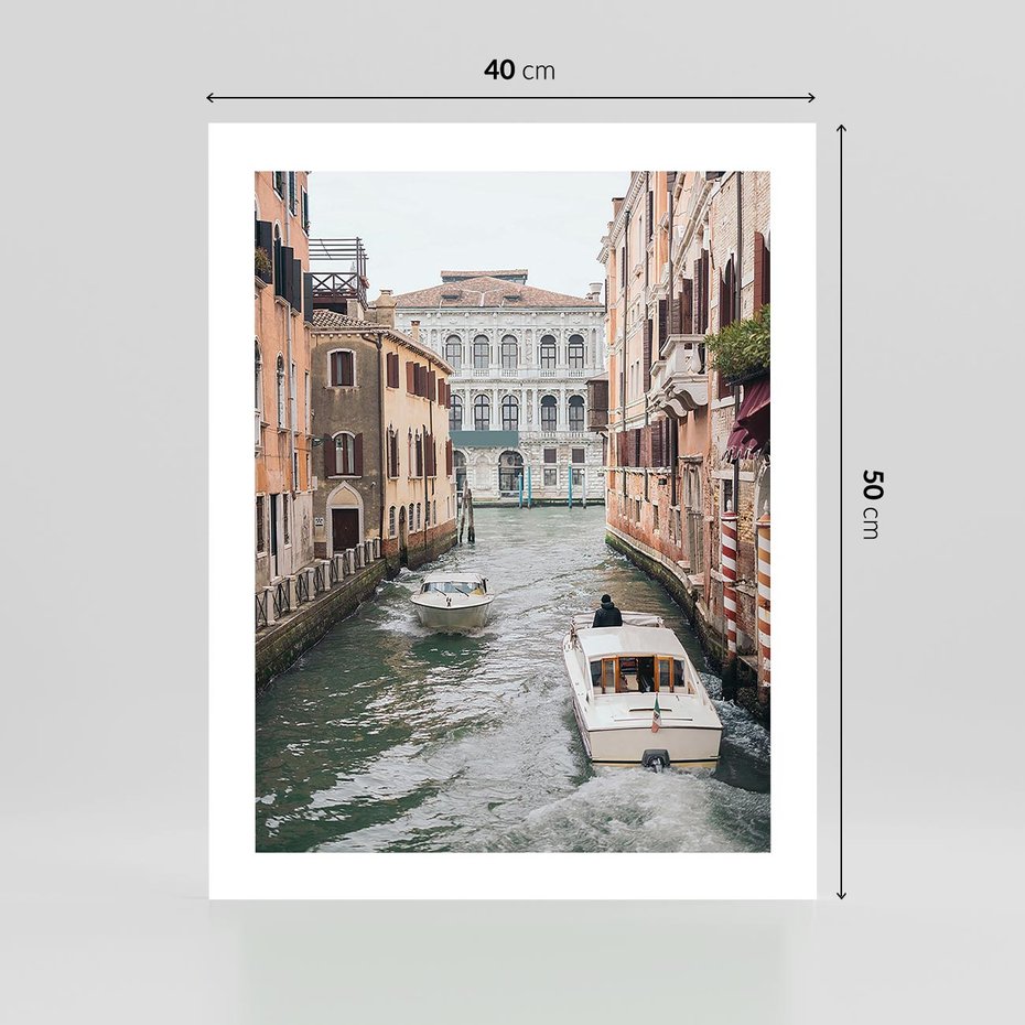 Plakat bez ramy 40x50 - Wenecja na Twojej Ścianie - wenecja, kanały