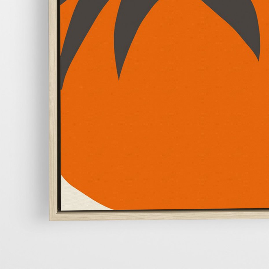 Obraz w ramie 80x120 - Jadalne Kształty - nowoczesny plakat do kuchni, pomidory - rama drewno