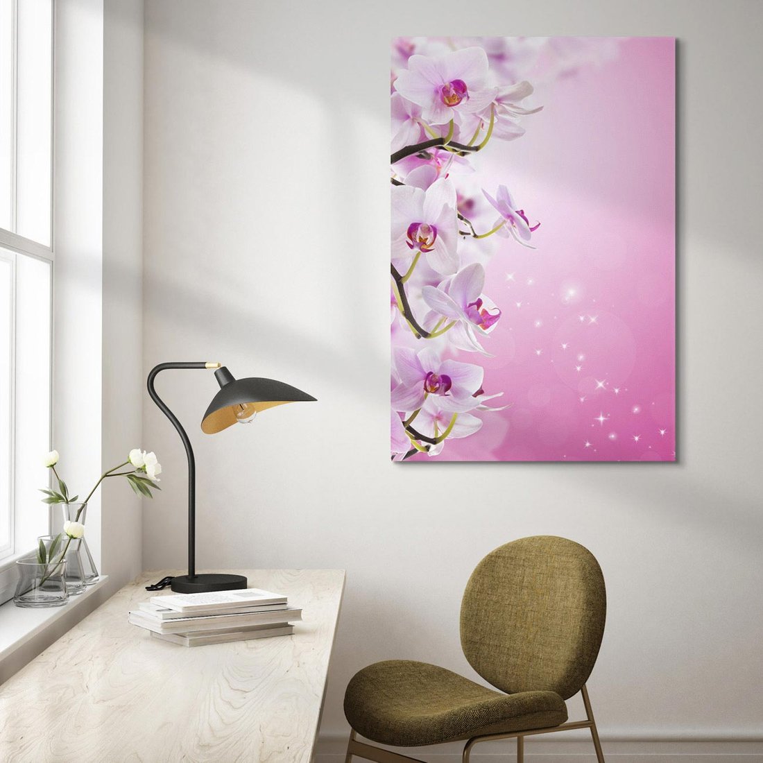 Obraz na płótnie 80x120 - Relaksujące Piękno - kwiaty, orchidea