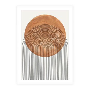 Plakat bez ramy 50x70 - Złote Akcenty - nowoczesna sztuka, modern