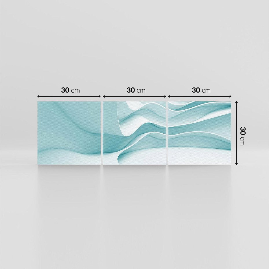 Obraz na płótnie 90x30 - Abstrakcyjne wyrażenie emocji - abstrakcja