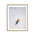 Plakat w ramie 40x50 - Smak Tropików - morze, plaża - rama drewno