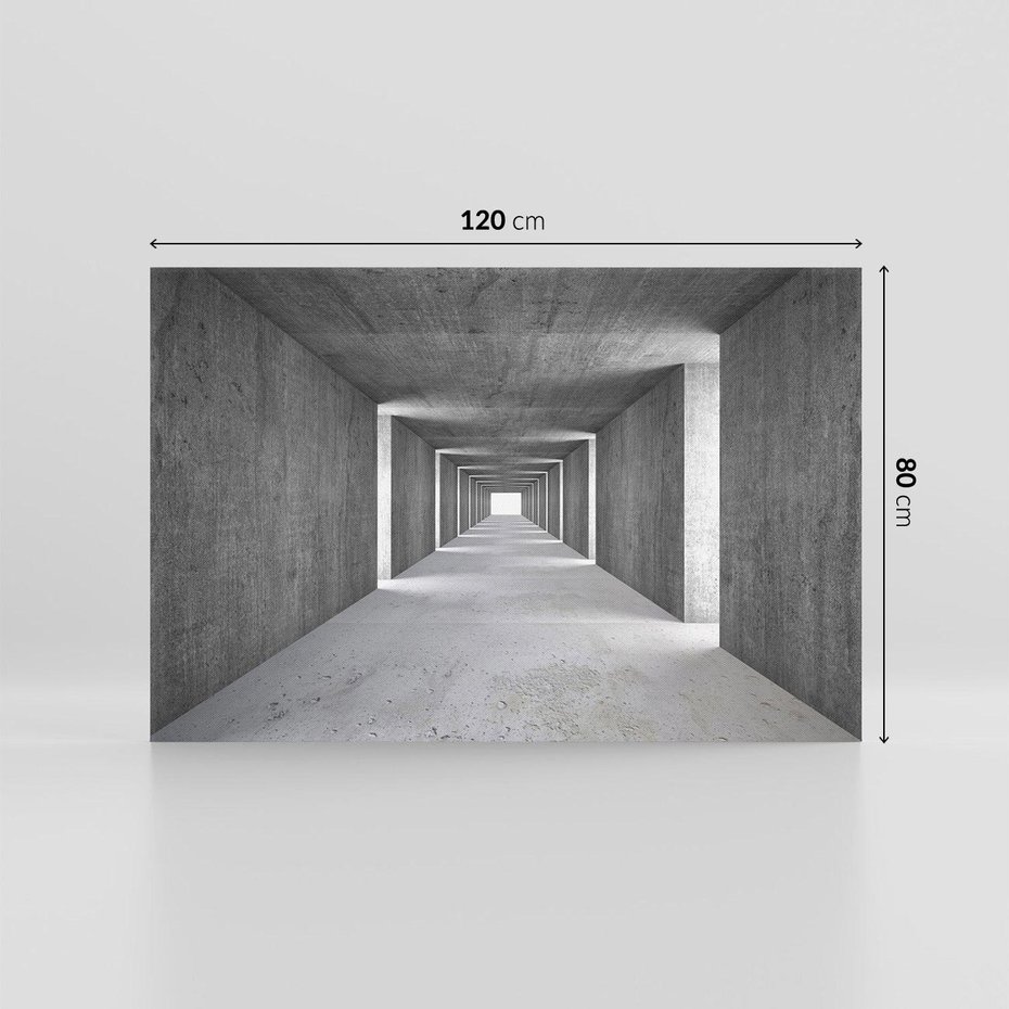 Obraz na płótnie 120x80 - Abstrakcyjna głębia - 3D, tunel