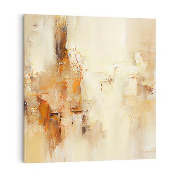 Obraz na płótnie 40x40 - Odbicie utraconych barw - abstrakcja, tekstury farb