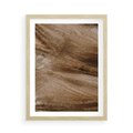 Plakat w ramie 50x70 - Pampasowy Brąz - suche trawy, trawa pampasowa - rama drewno