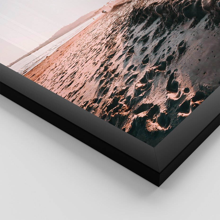 Zestaw obrazy w ramie 40x50 galeria - Plaża, morze, wakacje, podróż - rama czarna