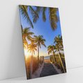Obraz na płótnie 50x70 - Rajskie palmy w tropikalnym raju - palmy, tropiki