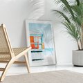 Plakat bez ramy 30x40 - Letnia Idylla - plaża, domek na plaży
