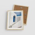 Plakat w ramie 40x50 - Powitanie Wyspy - Santorini, drzwi - rama drewno