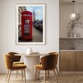 Plakat w ramie 40x50 - Londyńska budka telefoniczna - budka, telefoniczna - rama drewno