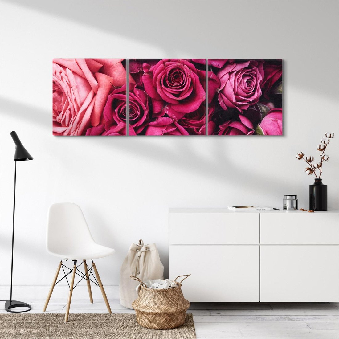 Obraz na płótnie 150x50 - Róże - piękno kwiatów - róże, kwiaty