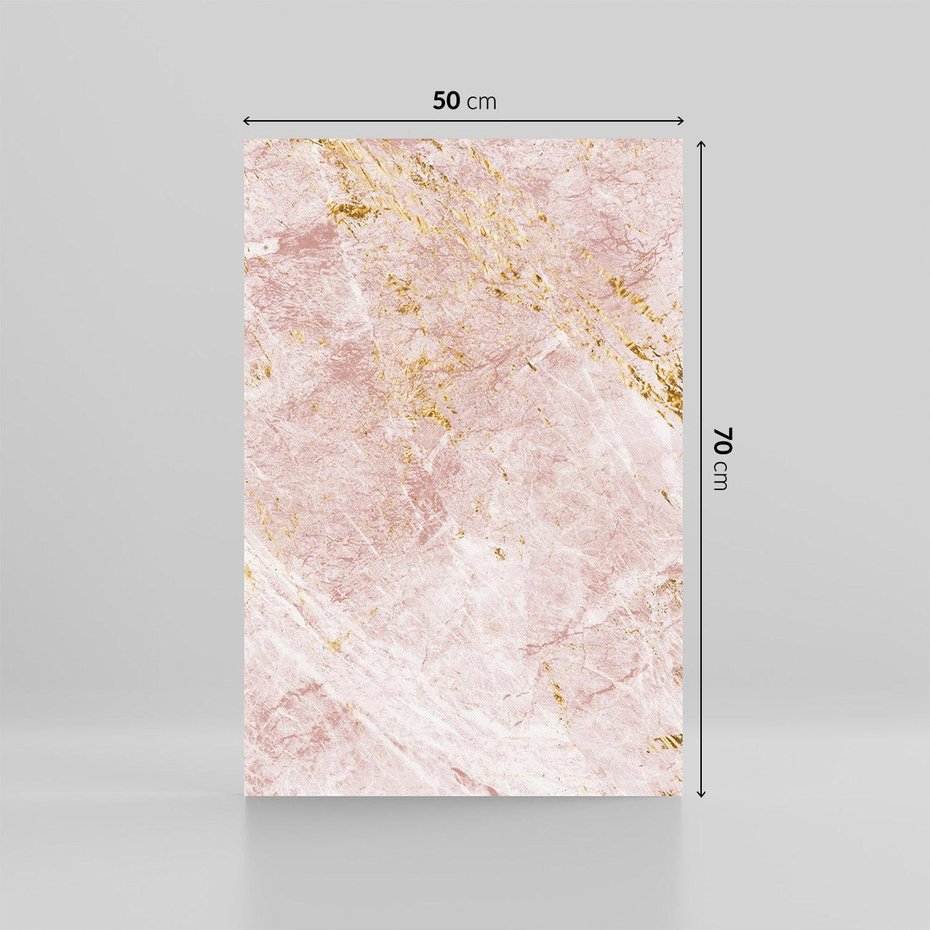 Obraz na płótnie 50x70 - Wyjątkowa Stylizacja - marmur, złoto