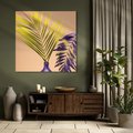 Obraz na płótnie 30x30 - Delikatne Piękno - palma, pastele