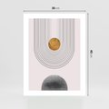 Plakat bez ramy 30x40 - Geometryczny Blask - nowoczesna grafika, geometria