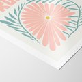 Plakat bez ramy 30x40 - Symfonia Światła - typografia, pastelowa stokrotka