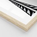 Plakat w ramie 40x50 - Majestatyczna Architektura - wysoki, strzelisty wieżowiec - rama drewno
