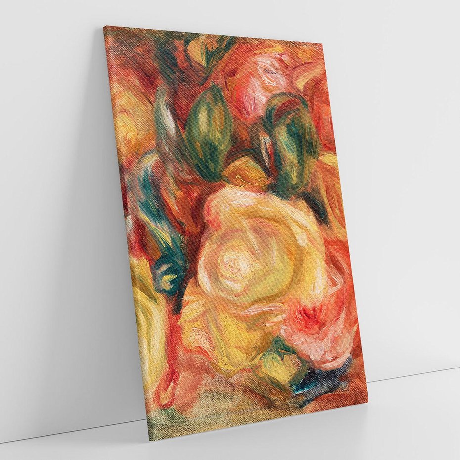 Obraz na płótnie 50x70 - "Róże" (1912), Pierre-Auguste Renoir - Reprodukcja - reprodukcja, obraz na płótnie