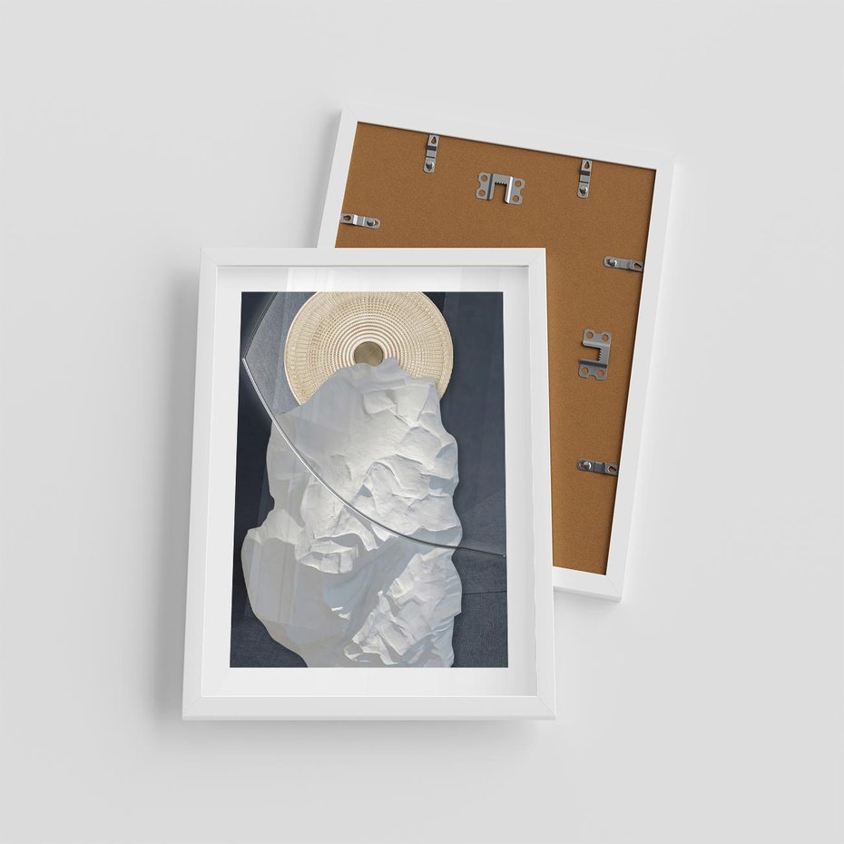 Plakat w ramie 30x40 - Wyraz Twojej Wyjątkowości - sztuka, nowoczesna - rama biała