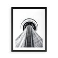 Plakat w ramie 40x50 - Perspektywa Wieży - architektura, wieża - rama czarna