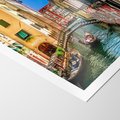 Plakat bez ramy 21x30 - Romantyczna Gondola - Wenecja, gondola