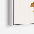 Obraz w ramie 50x70 - Abstrakcyjne Wzory - geometryczne złote kształty, tekstura - rama biała