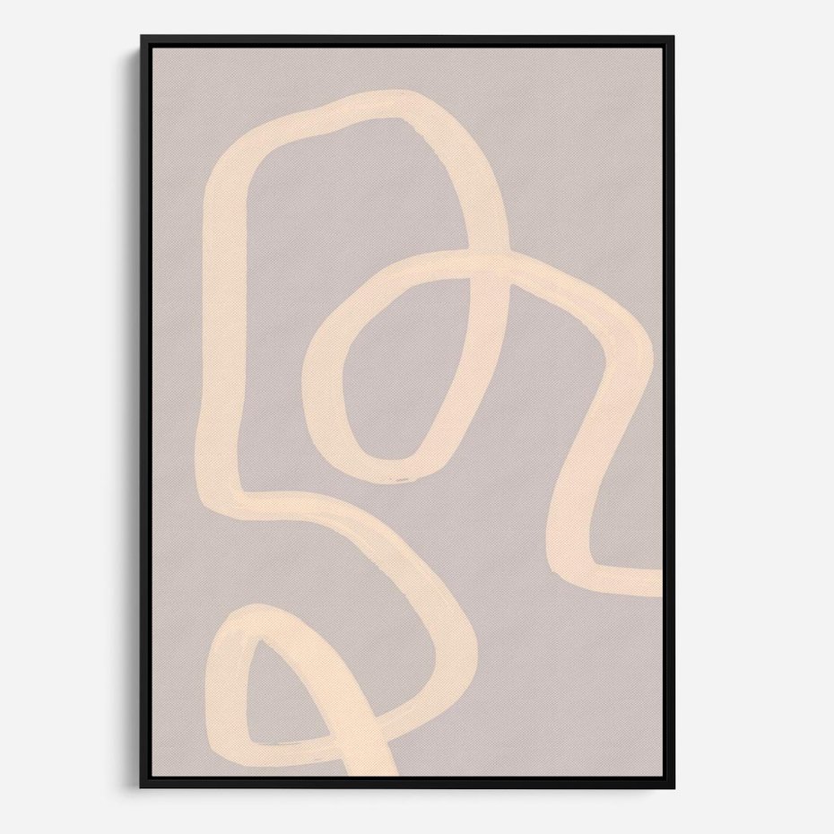 Obraz w ramie 50x70 - Nowoczesne Odbicia - minimalistyczny obraz, nowoczesny - rama czarna