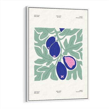 Obraz w ramie 50x70 - Symfonia Przestrzeni - figi, plakat - rama biała