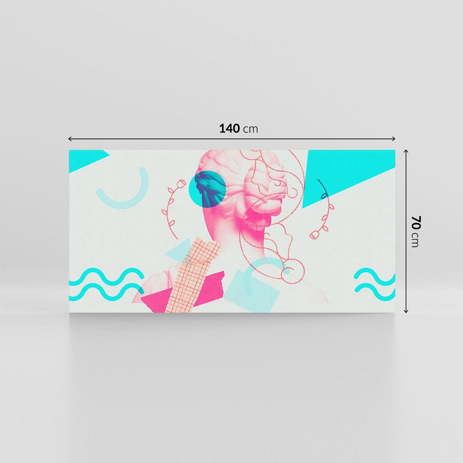 Obraz na płótnie 140x70 - Sztuka w Różach - nowoczesna sztuka, kolaż ze zdjęć