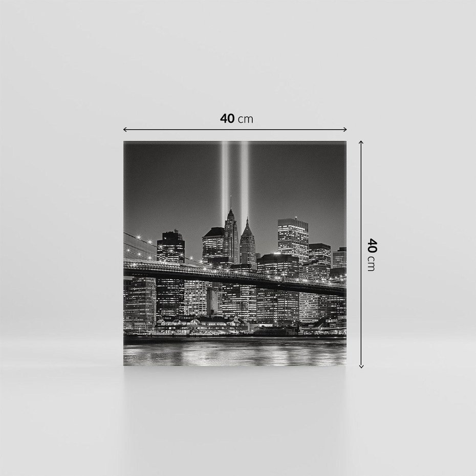 Obraz na płótnie 40x40 - Miasto ożywione nocą - miasto, noc