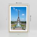 Plakat w ramie 50x70 - Wieża Eiffla - Eiffla, Paryż - rama drewno