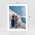 Plakat bez ramy 30x40 - Urok Greckiej Wyspy - Santorini, Grecja